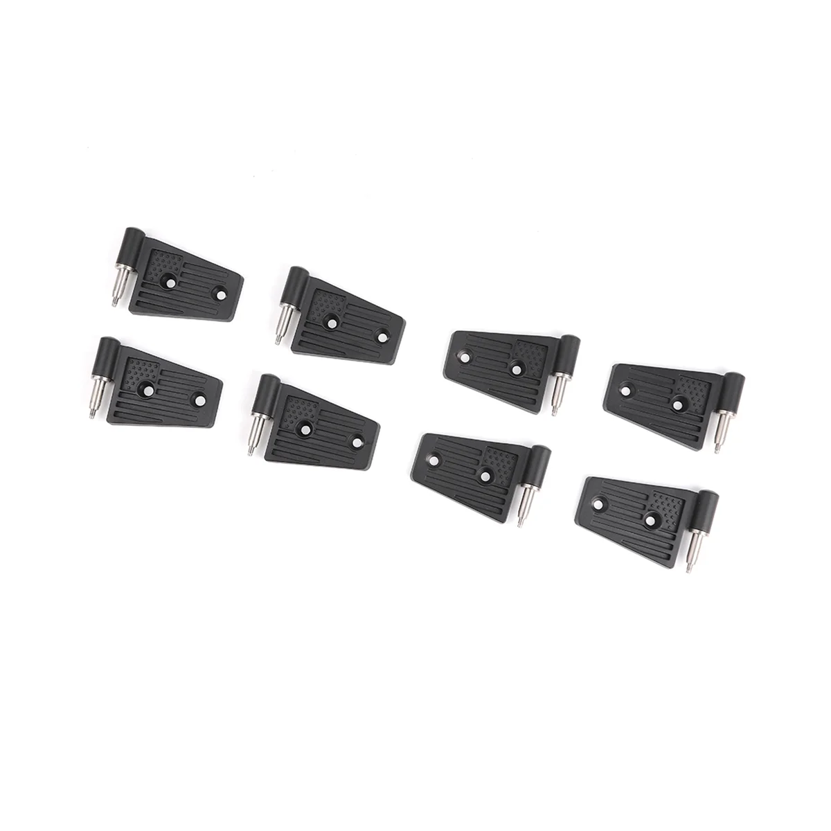 

Car Door Hinges Kit for Jeep Wrangler JK Unlimited Rubicon Sahara Sports Accessories 2007-2017, Aluminum, Black 8PCS