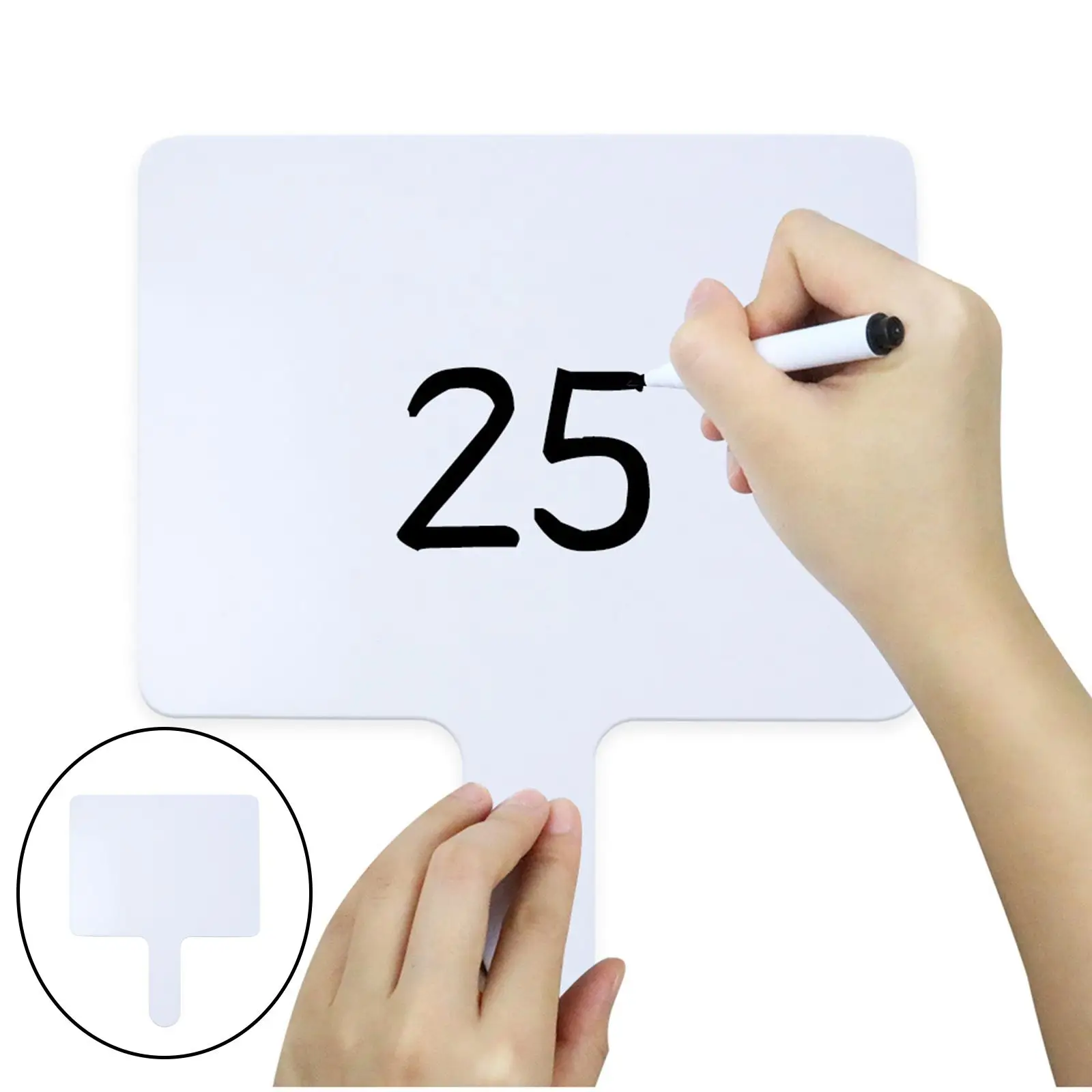 

Durable Erase Board Writing with Handle Learning Two-sided Answer Whiteboards for Home Office Kids Students Teaching Accessories