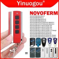 NOVOFERM MINI-NOVOTRON 522 524 NOVOTRON 502 MAX43-2 504 MAX43-4 Micro-NOVOTRON 504 512 524 Electric Gate Remote Control 433MHz 1