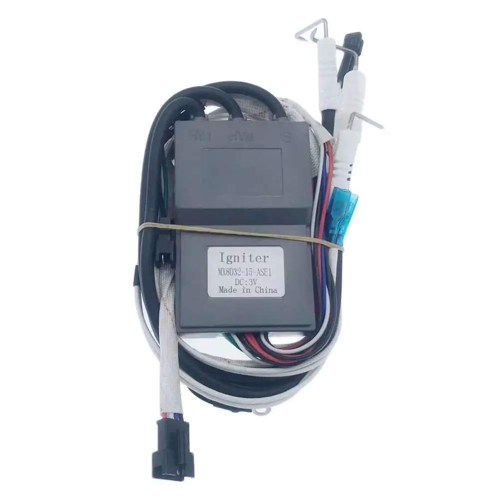 Total 17 wires DC 3V Gas stove Double ignition with Temperature control Dual valve pulse igniter MX8D32 gas oven igniter