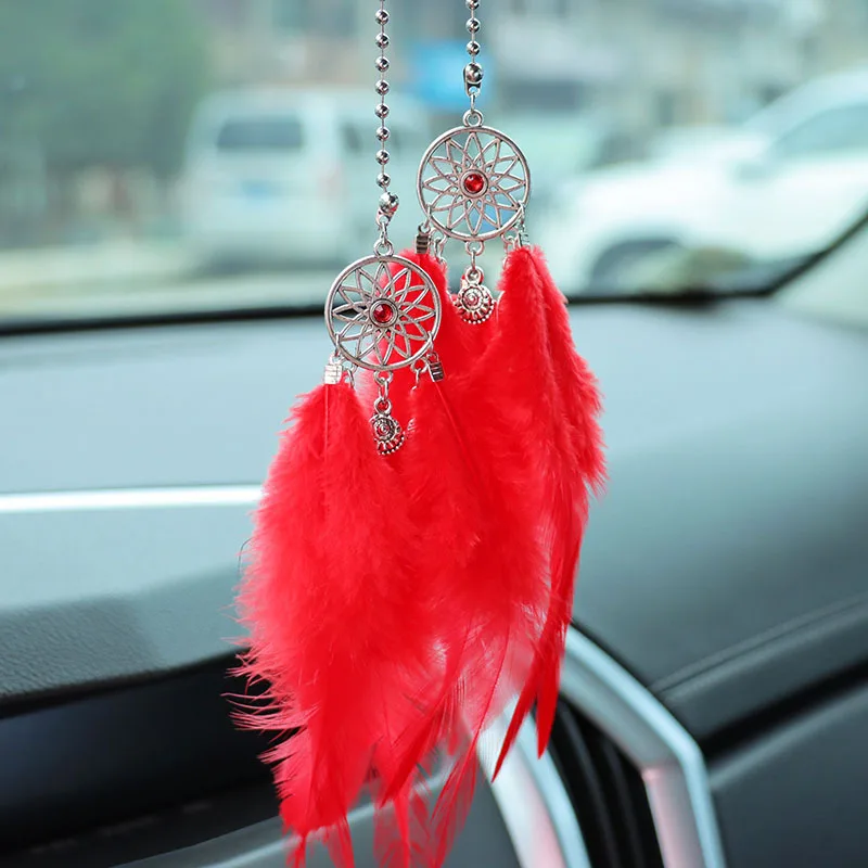 Beautiful Dreamcatcher Car Rear-view Mirror Pendant - Colorful Bead Wind  Chime Ornaments For Window, Home Decor, Car Accessories