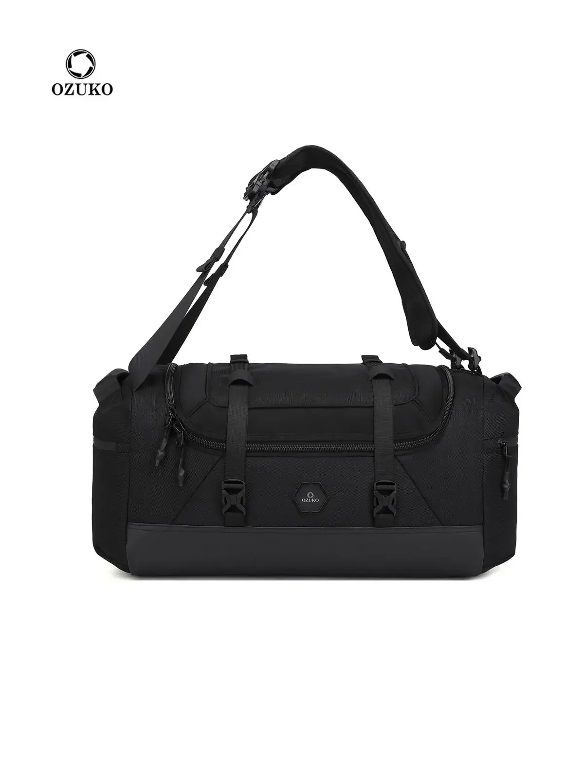 OZUKO Duffel Bag Large Travel Bags Capacit Weekender Travel Luggage Men Outdoor Hiking Sport Bag Football Backpack Ball