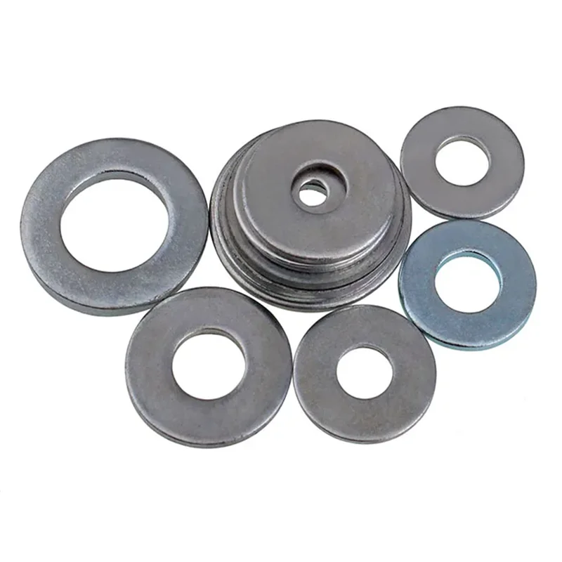 

[20Pcs]Galvanized White Zinc Flat Gasket Ultra-thin Washers Increase Gasketplus Thick Flat Washer Swelled Complete