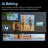 8K 360° action camera, 4K wide-angle video, 135 minutes battery life, AI editing, suitable for sports, travel Insta360 X4 3