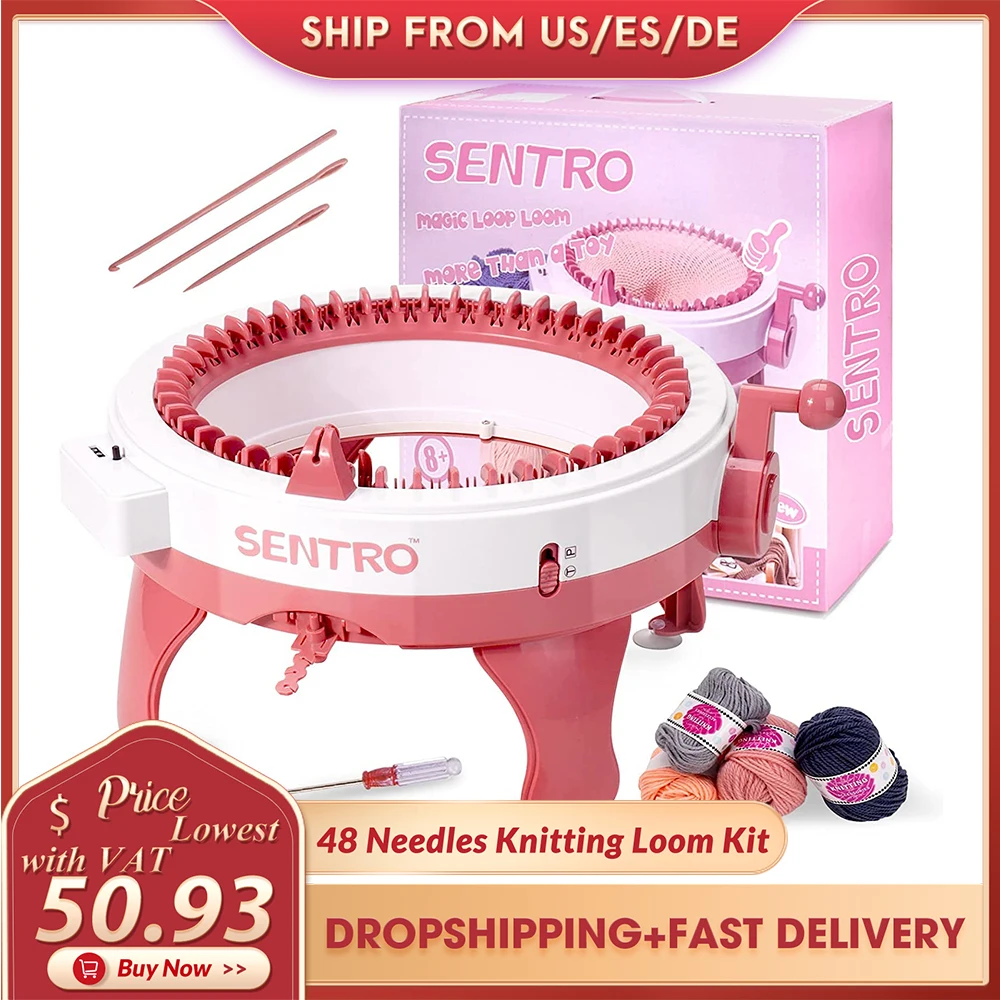 Knitting Machine 48 Needles Knitting Loom Machine Smart Weaving Loom
