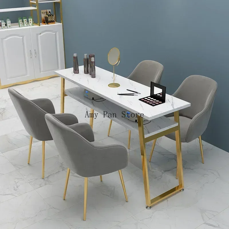 Slim Exquisite Nail Table Nail Salon Professionals Manicure Table Cabinet Designer Mesa De Manicure Salon Items MQ50NT
