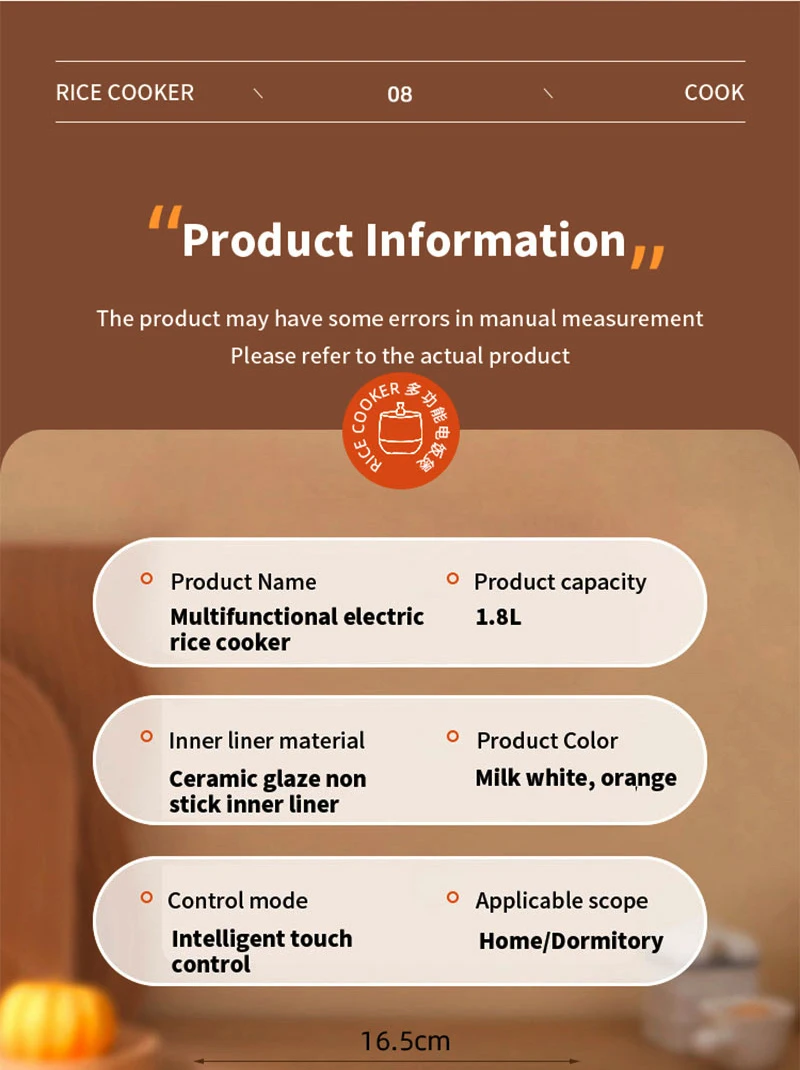 1.8L Portable Mini Rice Cooker Household Kitchen Multifunctional Non-Stick Electric Cooking machine 1-2 People Small Rice Cooker 11 küchexyz.de S81826480a78443acaca7a1d132e56393P küchexyz.de Best Price | Fast Delivery |Quality Product 1.8L Portable Mini Rice Cooker Household Kitchen Multifunctional Non-Stick Electric Cooking machine 1-2 People Small Rice Cooker