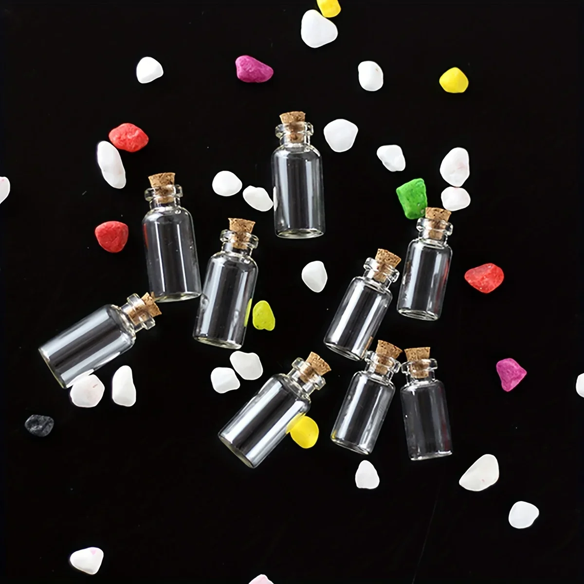 10PCS Small Glass Bottles with Cork Stoppers DIY Decoration