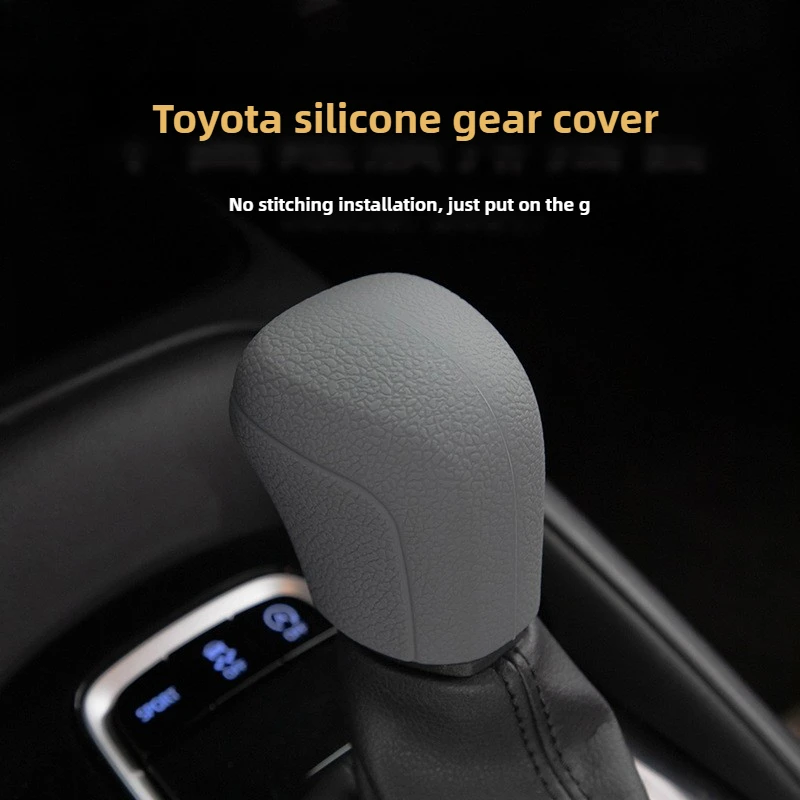 Gear Shift Knob Cover Car Silicone Automatic Antislip Univeral Fit For Toyota C-HR Camry Corolla