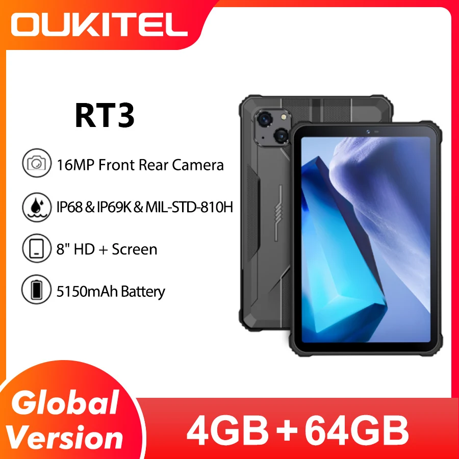 パネル OUKITEL RT3 4GB 64GB ブラック - crumiller.com