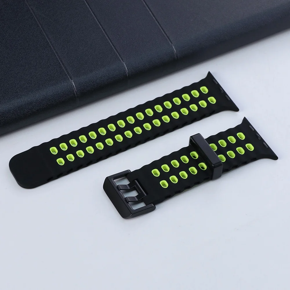 ตัวเลือกสินค้า สายซิลิโคนระบายอากาศ iWatch Ultra 45-49mm ใส่ได้ทุกรุ่น