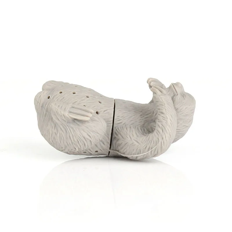 1PC Creative Silicone Tea Infuser Safety Tea Bag Strainer for Pot Cup Use Cute People Shape Home Kitchen Bar Filter