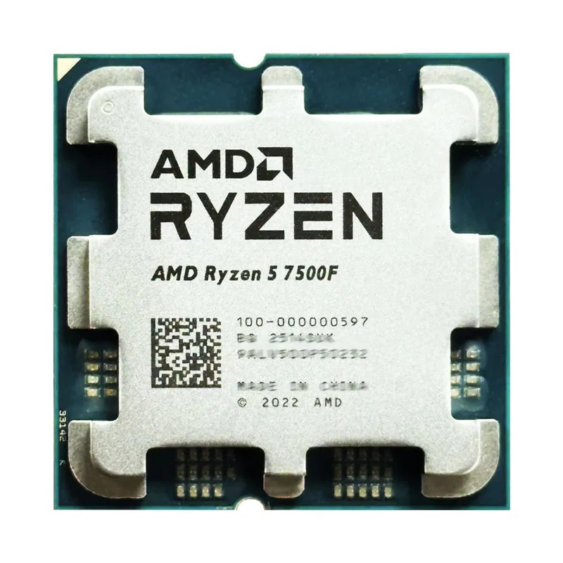 New AMD Ryzen 5 7500F R5 7500F 3.7GHz 5NM L3=32M 100-000001015