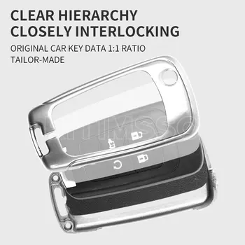 Custodia per chiave a scatto per auto in pelle di metallo Shell per Chevrolet Cruze Aveo Trax Opel Astra Corsa Meriva Zafira Antara J per Buick Fob - Custodia per chiave a scatto per auto in pelle di metallo Shell per Chevrolet Cruze
