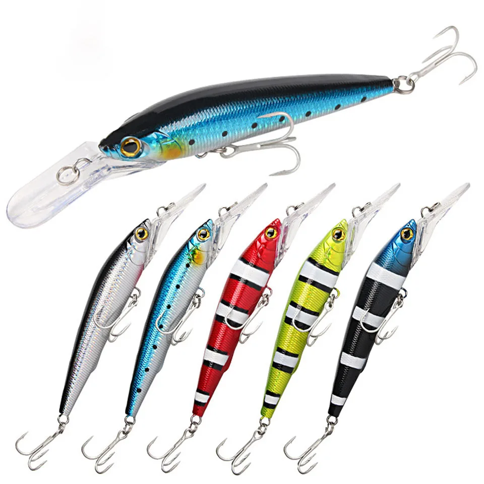 

1PCS 181mm/42.5g New Big Floating Minnow Fishing Lures Artificial Pesca Sea Hard Bait Swimming Noise Hard Tuna Wobbler