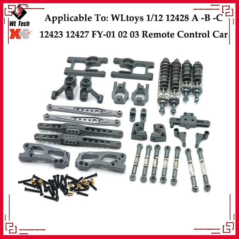 Wltoys 12428 12427 12423 Piezas De Reuesto Para Coche RC Classis, Eje Trasero, Brazo, Caja Delantera De Onda, Engran