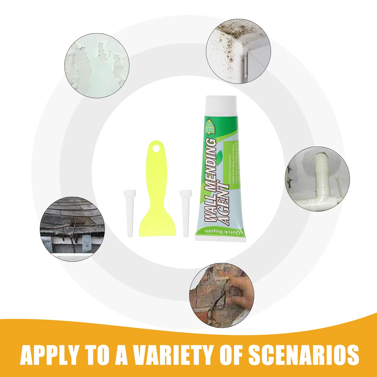 Wall Repair Agent Paint Drywall Panel Cream Paste Mending Ointment Tool