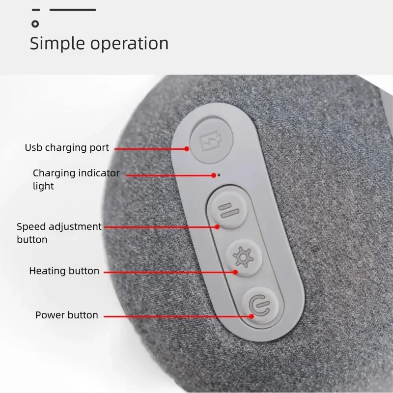 Ergonomic Sleep Pillow with Massage for Relaxation
