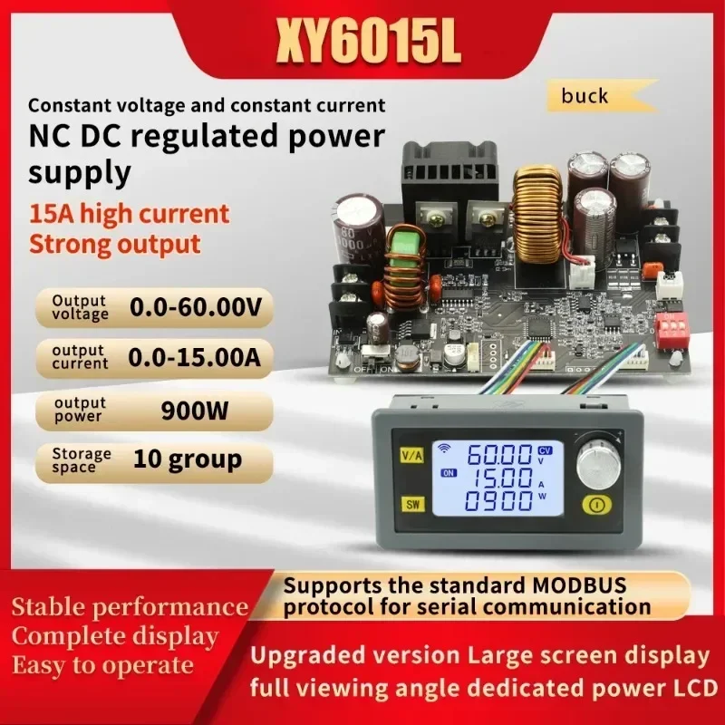 DC 6V-70V  0-60V 15A 20A 900W 1200W CNC 조정 가능한 DC 전압 조정기 CV CC 스텝다운 전원 공급 장치 모듈 XY6015L XY6020L