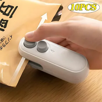 Portable Mini Sealer 2 in 1 Heat Sealer for Snacks – Rechargeable Vacuum Sealer for Home Use, Plastic Bag Heat Sealer 1