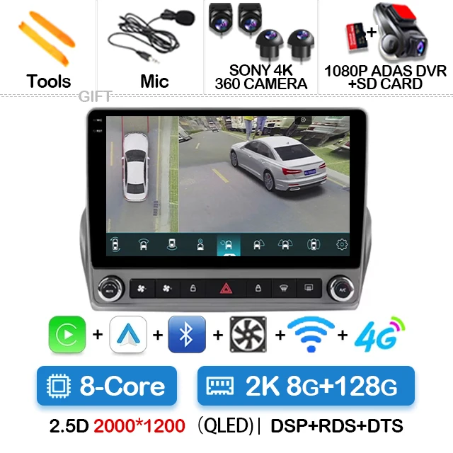2K 8G-128G 360 DVR