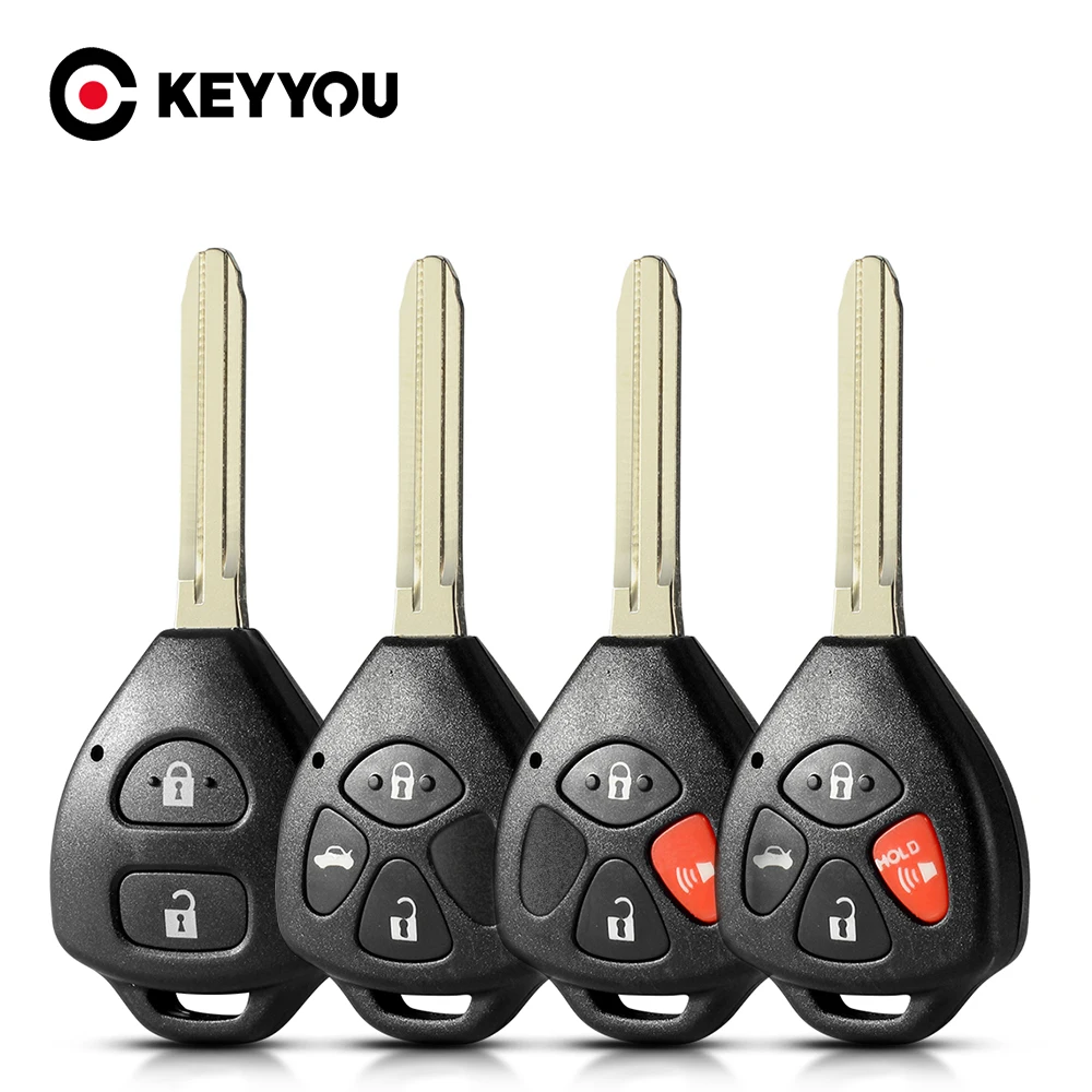 2 pulsanti ABS Smart Car Remote Flip Key Shell custodia per Auto chiave