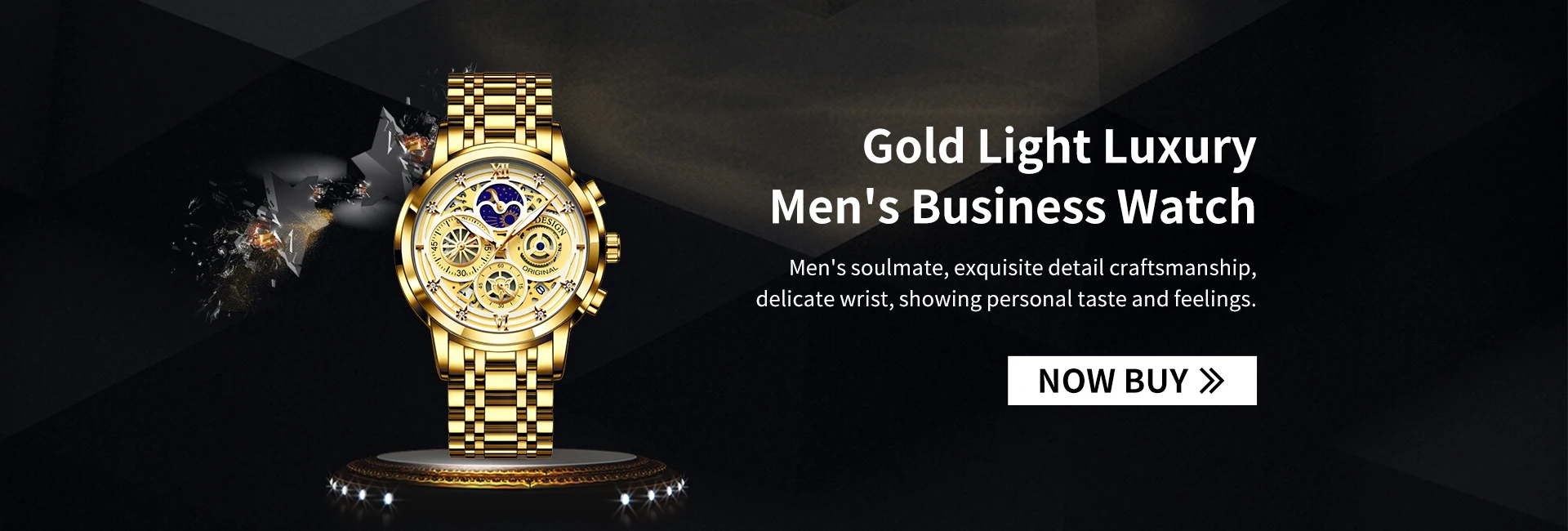 2021 New LIGE Sport Men Watch Top Brand Luxury Gold Stainless Steel Quartz Wrsit Watch Men Fashion Hollow Waterproof Chronograph