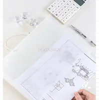2pcs Folder insert, transparent A4 file bag, paper storage and organization tool, paper storage bag 6