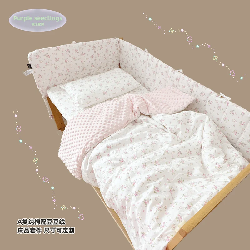 Pastoral Style Kidsren's Class a Pure Cotton Floral Quilt All Year Round Quilt Kindergarten Winter