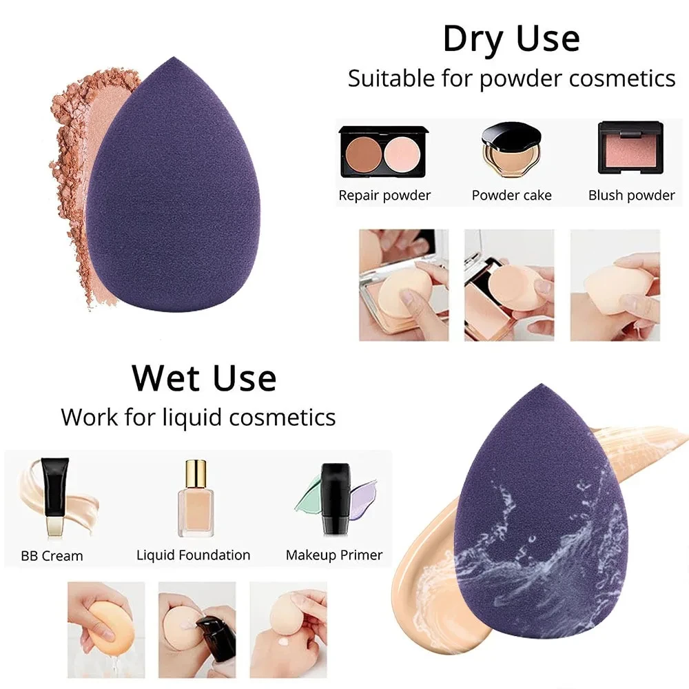 12pcs Makeup Sponge Set Giant Soft Makeup Egg Suitable for Foundation Corner Combination Set for Beginner Makeup Dry and Wet Use