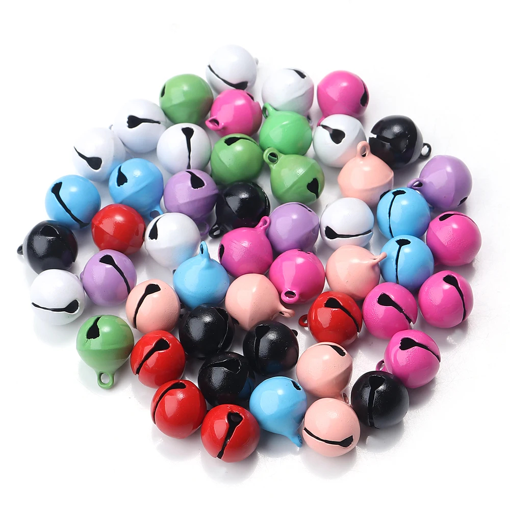 50 teile/los Kleine Jingle Bells Perlen Mix Farben Lose Charme Glocke Für Handgemachte Weihnachten Party Dekoration DIY Schmuck Zubehör – Detail 9