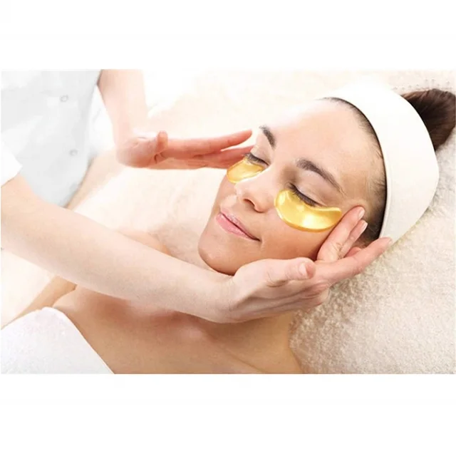 5/10PairsCrystal Collagen Gold Powder Eye Mask Anti Dark Circles Wrinkle Eye Patches Moisturizing Nourishin Eye Care Tools 2