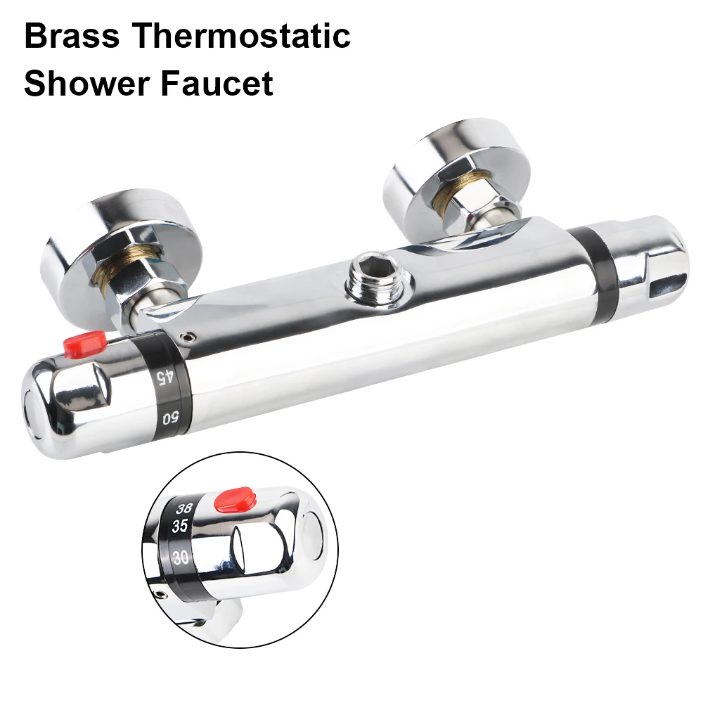 ห้องน้ําวาล์วผสมเครื่องมือห้องน้ํา Thermostatic ก๊อกน้ําอ่างอาบน้ําก๊อกน้ําร้อนและเย็น Thermostatic TAP 1