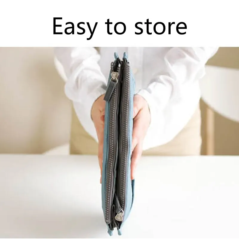 S818360f63aa2409e8ddbc146f7eb24fbG Multifunctional Bi-fold Storage Bag Double Zipper Large Capacity Storage Arrangement Makeup Toiletries Large Classification Bag Mallzona
