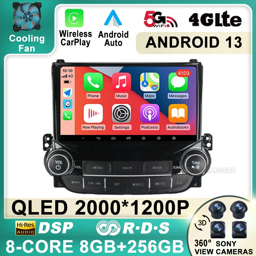 

Android 13 для Chevrolet Malibu 2012-2015, автомобильное радио, мультимедийный видеоплеер, навигация GPS, 4G RDS, стерео, сенсорный экран
