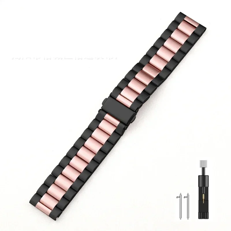 Premium 22mm Stainless Steel Watchband - Metal Strap Bracelet