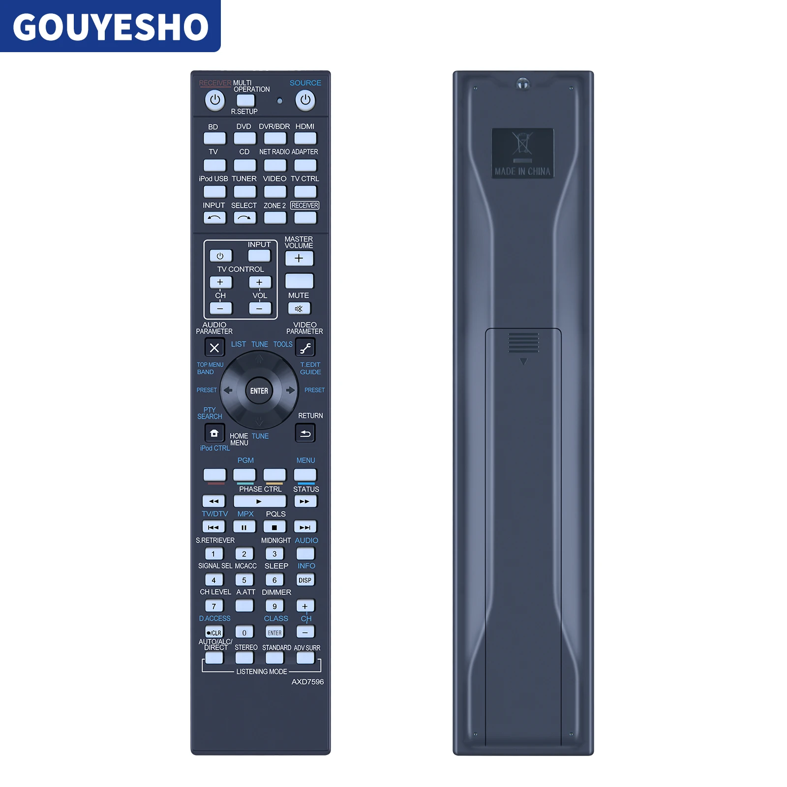 Nuovo Per Telecomando Pioneer Axd7596 Axd7305 Vsx-1123-K Axd7691 Axd7725 Axd7668 Sc-57 Sc-55 Lx58 Av A/V Ricevitore