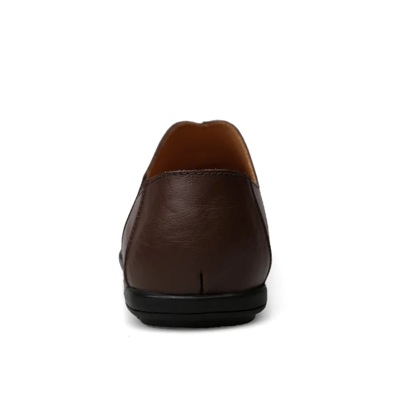 Genuine Leather Men Casual Shoes Luxury Brand 2022 Mens Loafers Moccasins Breathable Slip on Lazy Driving Shoes Plus Size 38-47 2