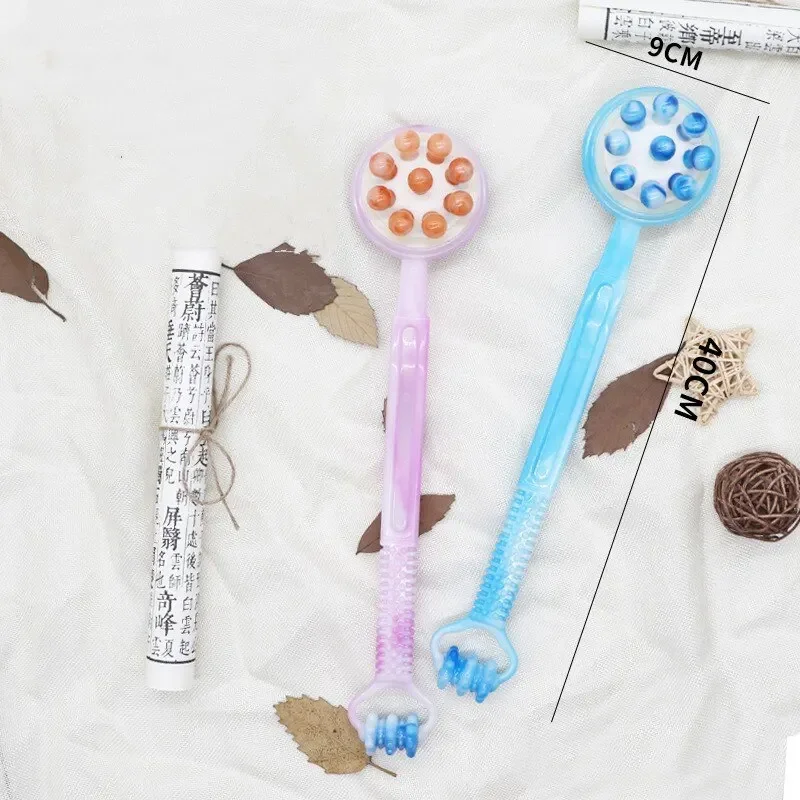 Extensible Massage Dual-Side Hammer Multifunction Shoulder Neck Back Massager Tools Fitness Relieve Tension Massage Roller Stick