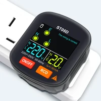 Digital Outlet Tester Electrical Receptacle Detector with LCD Display 110V 220V AC Voltage Socket Checker for Home EU/US/UK Plug 2