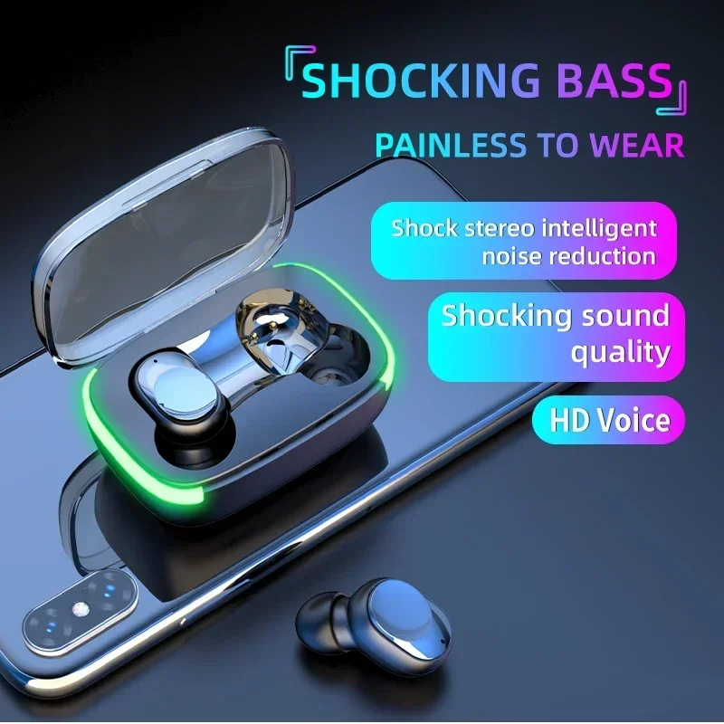 New Y60 TWS Bluetooth Earphone Wireless Headphones Earpod Earbuds Gaming Headsets For Apple iPhone Xiaomi Redmi Airdots y50 y30 3