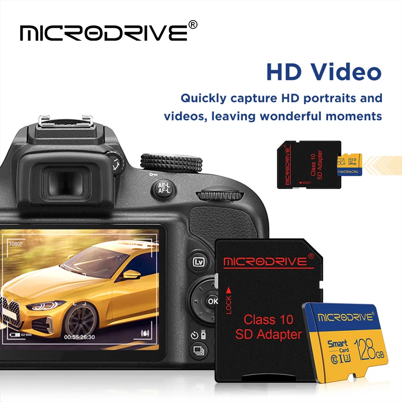 최고급 마이크로 TF SD 메모리 카드 16GB U3 A1 8GB 16GB 32GB 64GB 128GB TF 메모리 카드 256GB 고속 플래시 카드