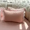 Pink Round Fitted Sheet Thick Cotton Quilting Romantic Round Bed Sheet Bedding Set Mattress Cover Family Home Themed Hotel #/ 6