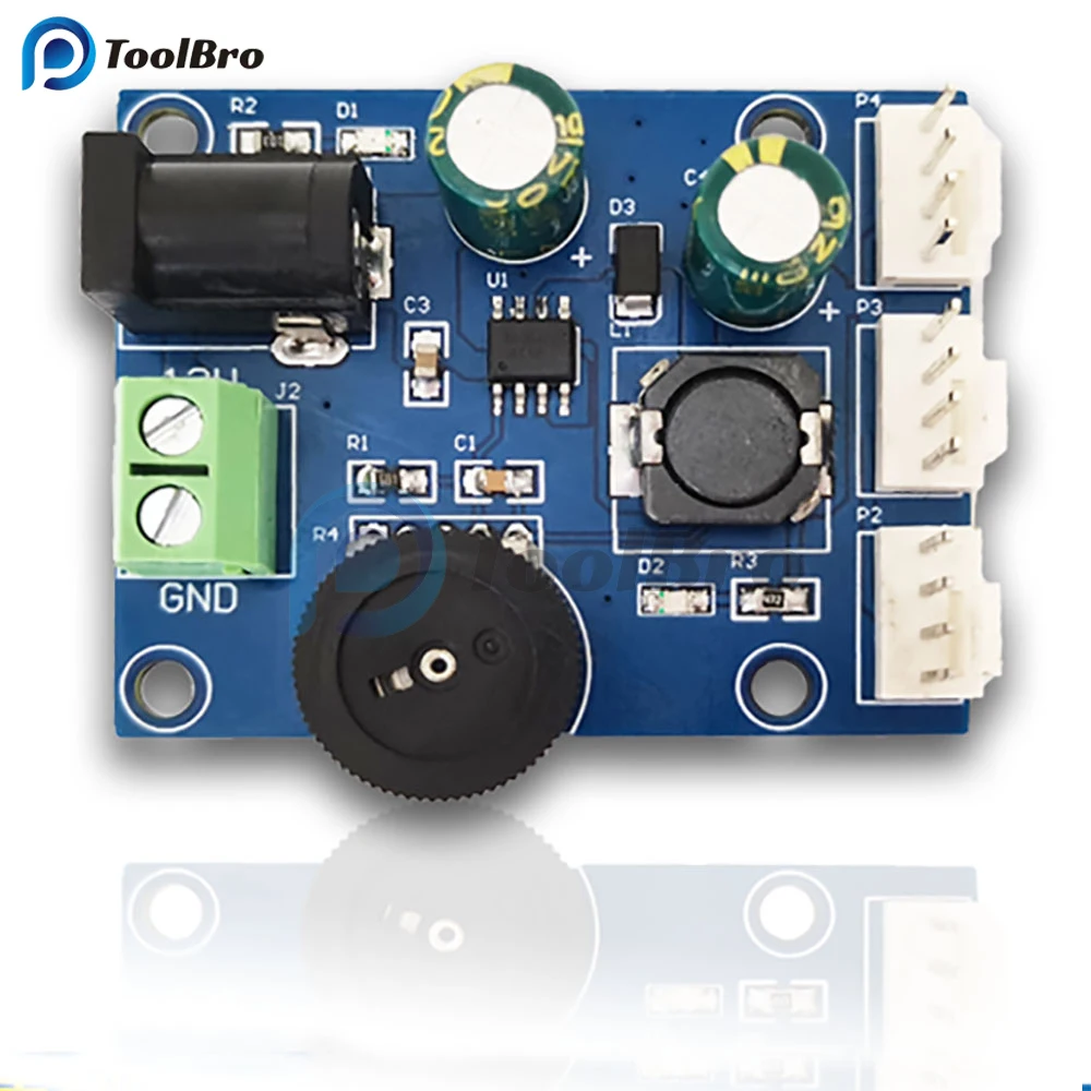 3CH 3A PWM PC Computer Chassis Fan Speed Controller Regulator Module DC 12V-24V to 0V-13V Step Down Buck Converter Board