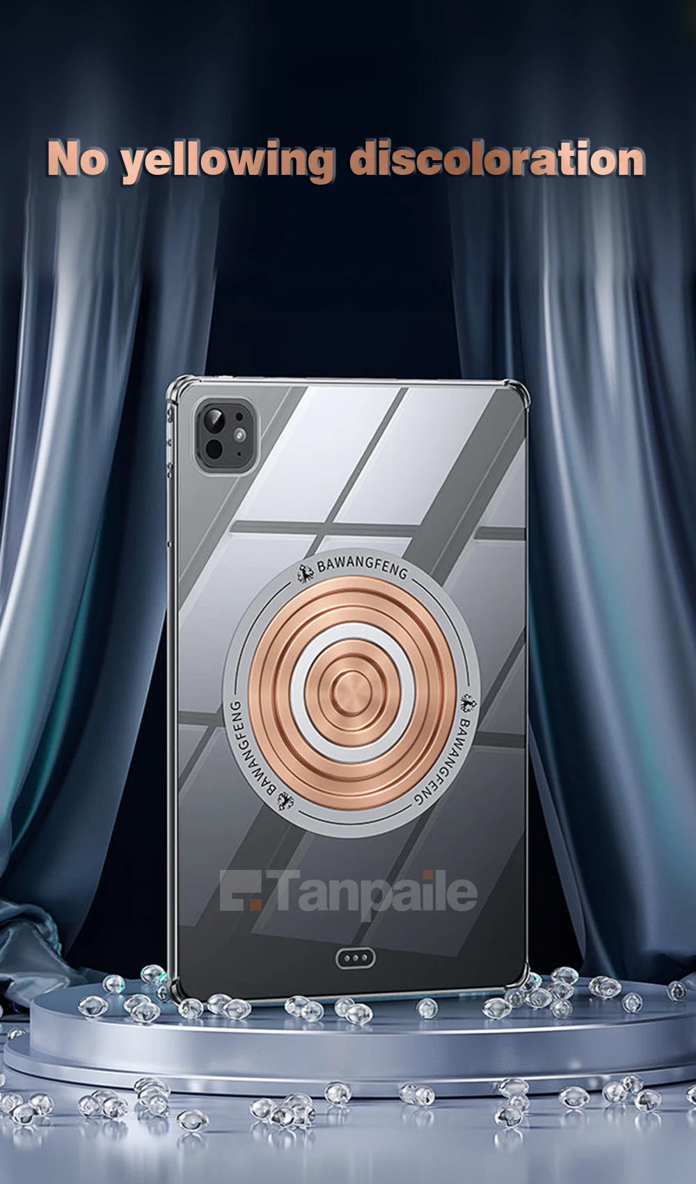 Premium Magnetic Copper Cooling Tablet Case - Heat Dissipation & Soft Shockproof Protection