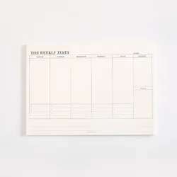 Deluxe Undated Weekly & Monthly Planner Notebook | Elegant Korean Stationery (Weekly schedule)