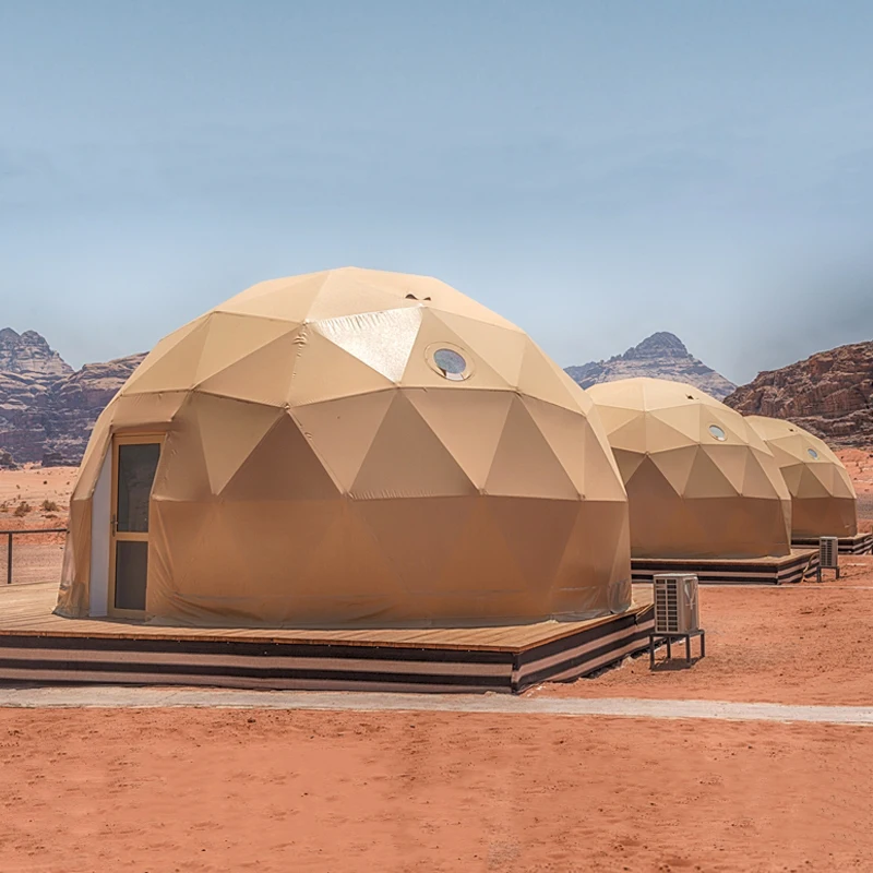 Tenda di lusso della casa della cupola geodetica di Glamping