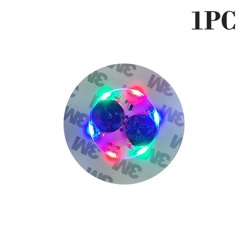 Sottobicchieri LED Luminosi Per Bottiglie E Bicchieri - 10 Pezzi Con 3 Modalità Di Luce - Ideali Per Feste, Bar E Matrimoni - Luce Fino - 6