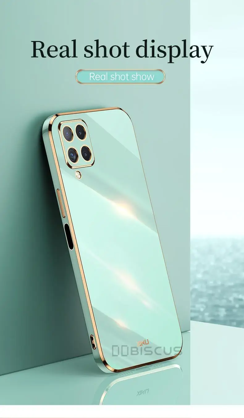 Custodia per Samsung Galaxy A12 A13 M12 M32 A32 A22S A22 A52 A72 A51 A71 A82 Placcatura di lusso Morbida Silicone Gel Funda Carcasa_voghion.com