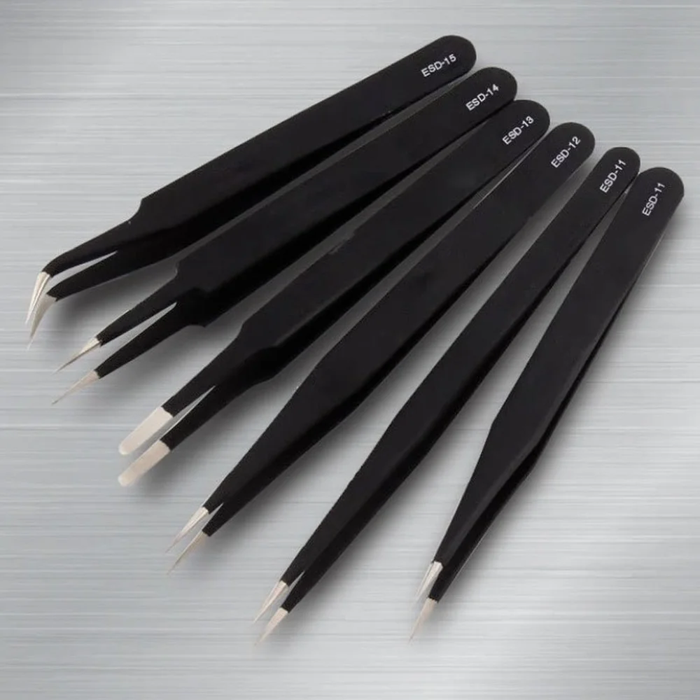 Elbow Straight Head Pointed Tweezers Model Making Tool Multi-Functional Tweezers Models Diorama Kit Hobby Toys Hobbies 3